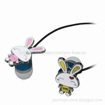 High-quality metallic decorative earphones